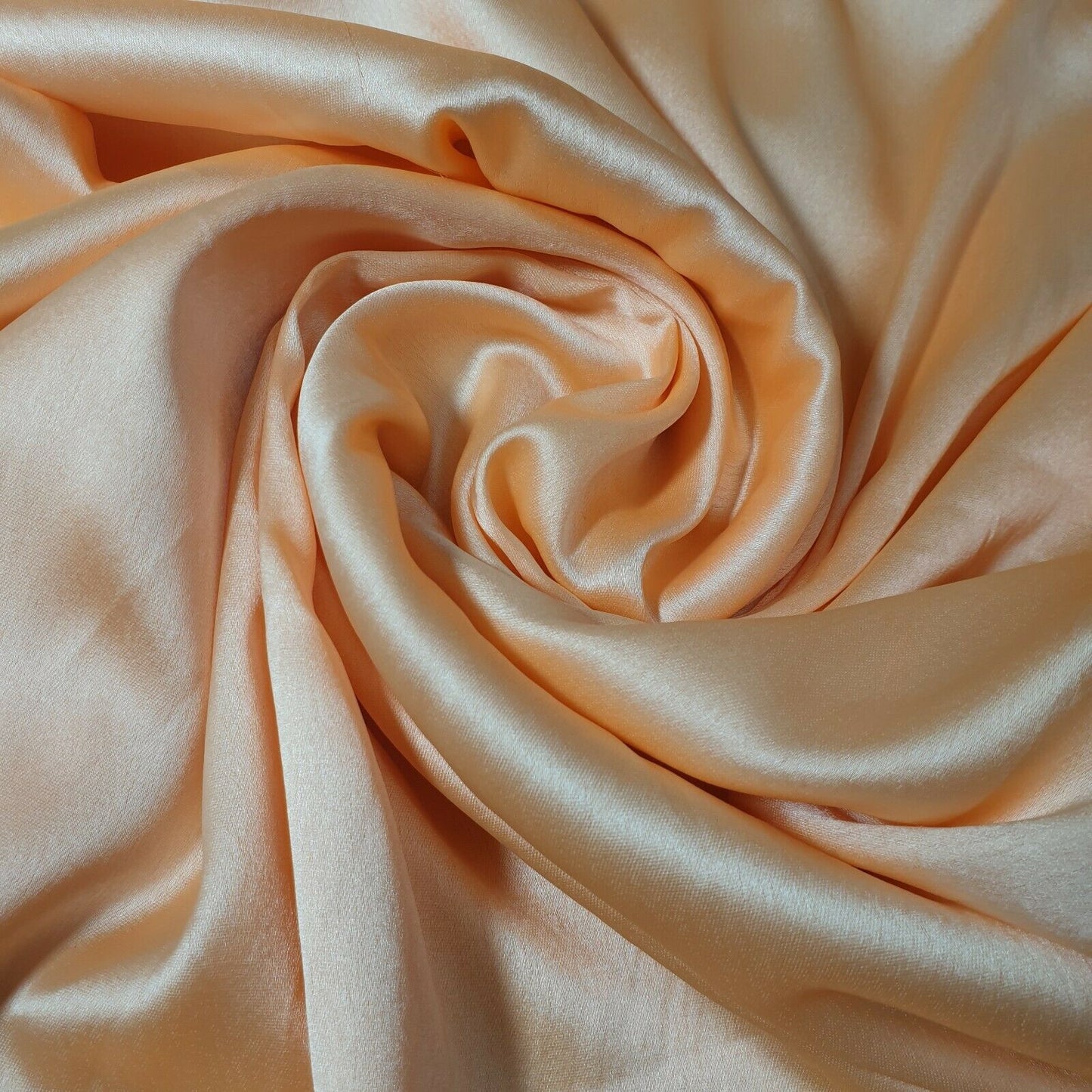 Satin Charmeuse Glossy Silky Polyester Fabric – 44" Wide – Bridal Dress, Craft & Event Material – 23m Bolt/Roll