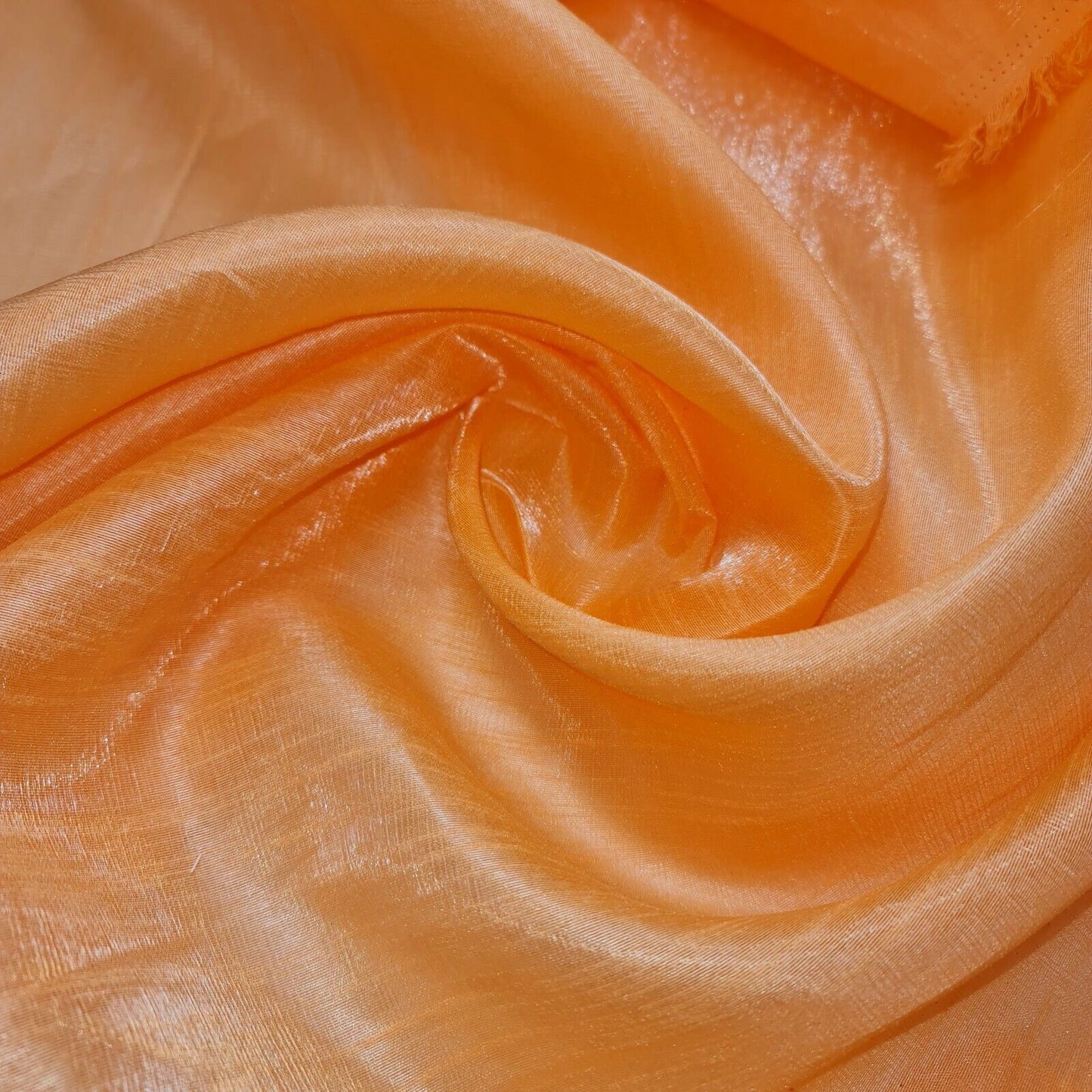 Plain Poly Faux Dupion Silk Fabric – 44" Wide Shiny Dress, Craft & Patchwork Material, 25-Meter Bolt