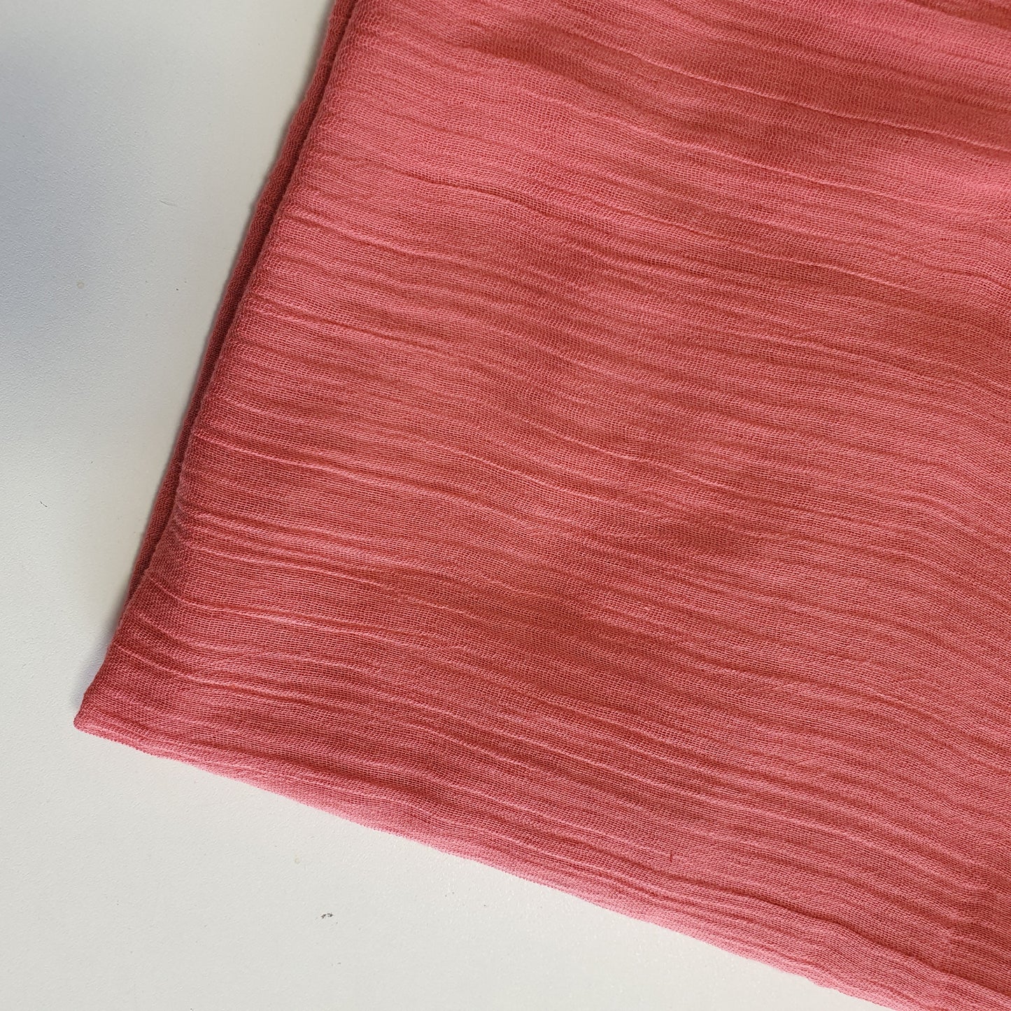 Double Gauze 100% Cotton Fabric – 58" Wide Soft Muslin Material for Dresses, Baby Clothes & Crafts