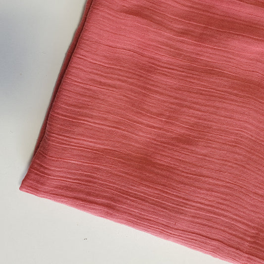 Double Gauze 100% Cotton Fabric – 58" Wide Soft Muslin Material for Dresses, Baby Clothes & Crafts