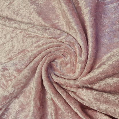 Crushed Velvet Stretch Velour Fabric – 58" Wide Plain Solid Colours Premium Material for Dresses, Crafts Projects