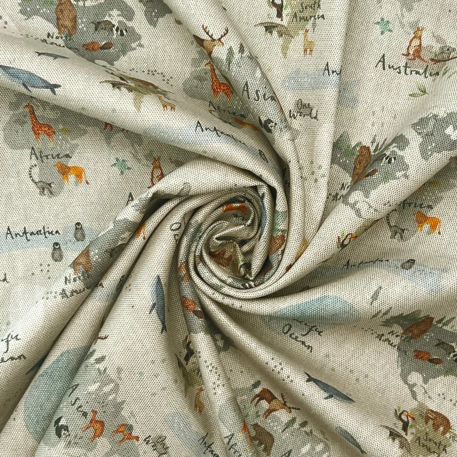 Digitally Printed 100% Cotton Panama Fabric | 55