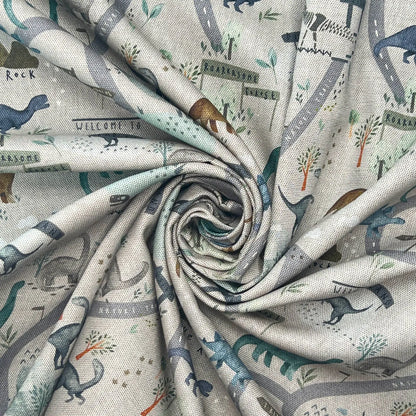 Digitally Printed 100% Cotton Panama Fabric | 55" (140cm) Wide 190gsm Craft & Home Décor Material – Sold by the Meter