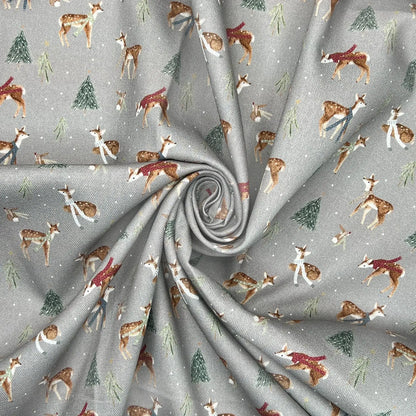 Digitally Printed 100% Cotton Panama Fabric | 55" (140cm) Wide 190gsm Craft & Home Décor Material – Sold by the Meter