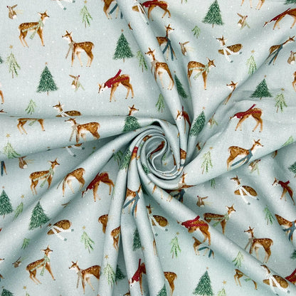 Digitally Printed 100% Cotton Panama Fabric | 55" (140cm) Wide 190gsm Craft & Home Décor Material – Sold by the Meter