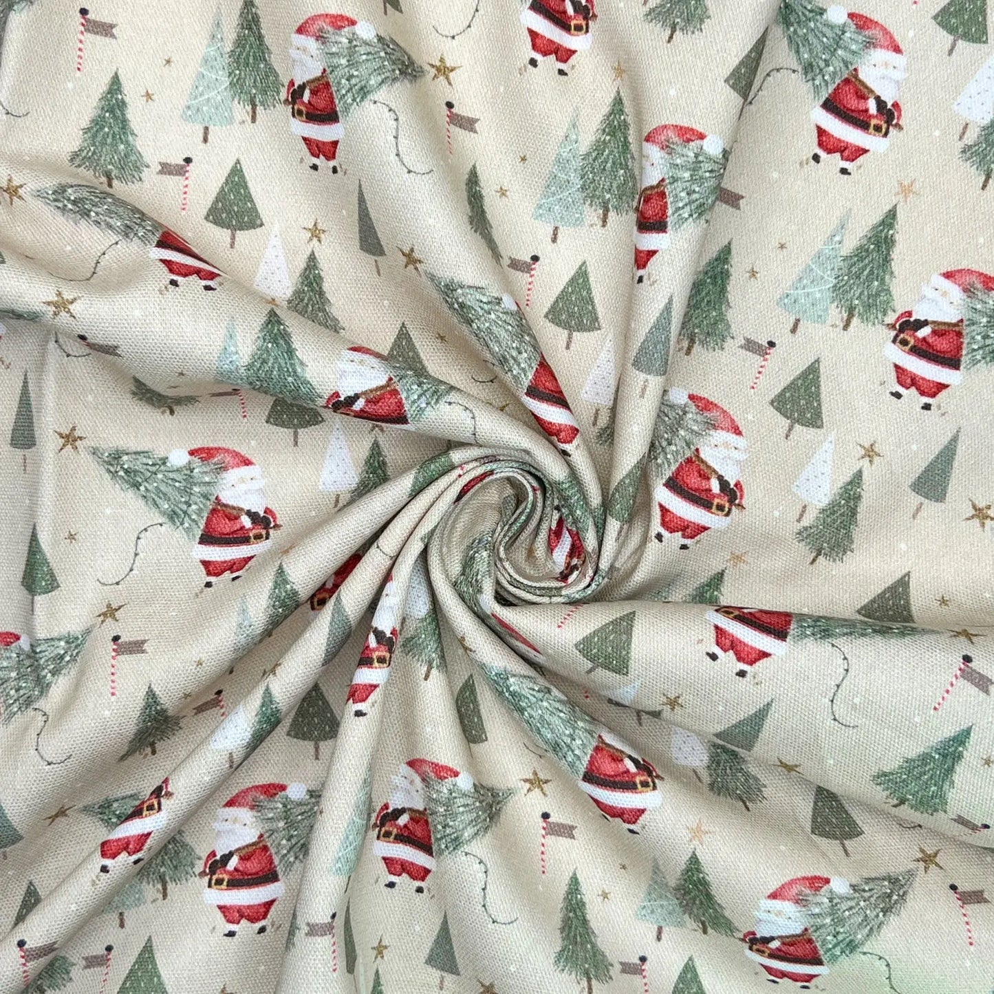 Digitally Printed 100% Cotton Panama Fabric | 55" (140cm) Wide 190gsm Craft & Home Décor Material – Sold by the Meter