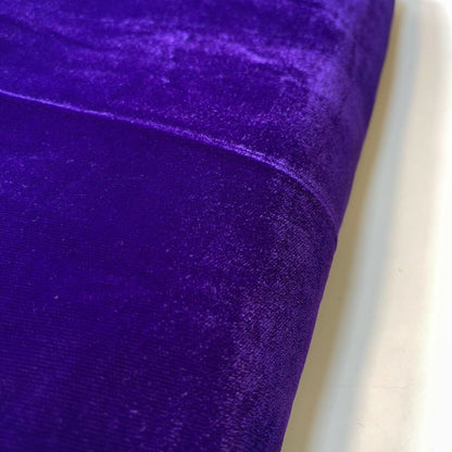 Luxury Three Crown Velvet Fabric (Micro 5000 & 9000) – 44" Wide Plain Solid Colours Non-Stretch Triple Velvet for Dress & Craft