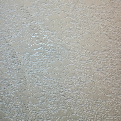 Floral Bridal Lace Fabric – 58" Wide Polyester Mesh & Elastane Blend Dress Material by the Meter