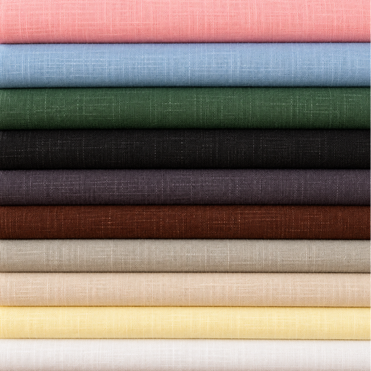 100% Washed Linen Fabric | Soft Pre-Washed Linen 53.5" (136cm) Wide 238gsm Dressmaking & Craft Material – Sold by the Meter