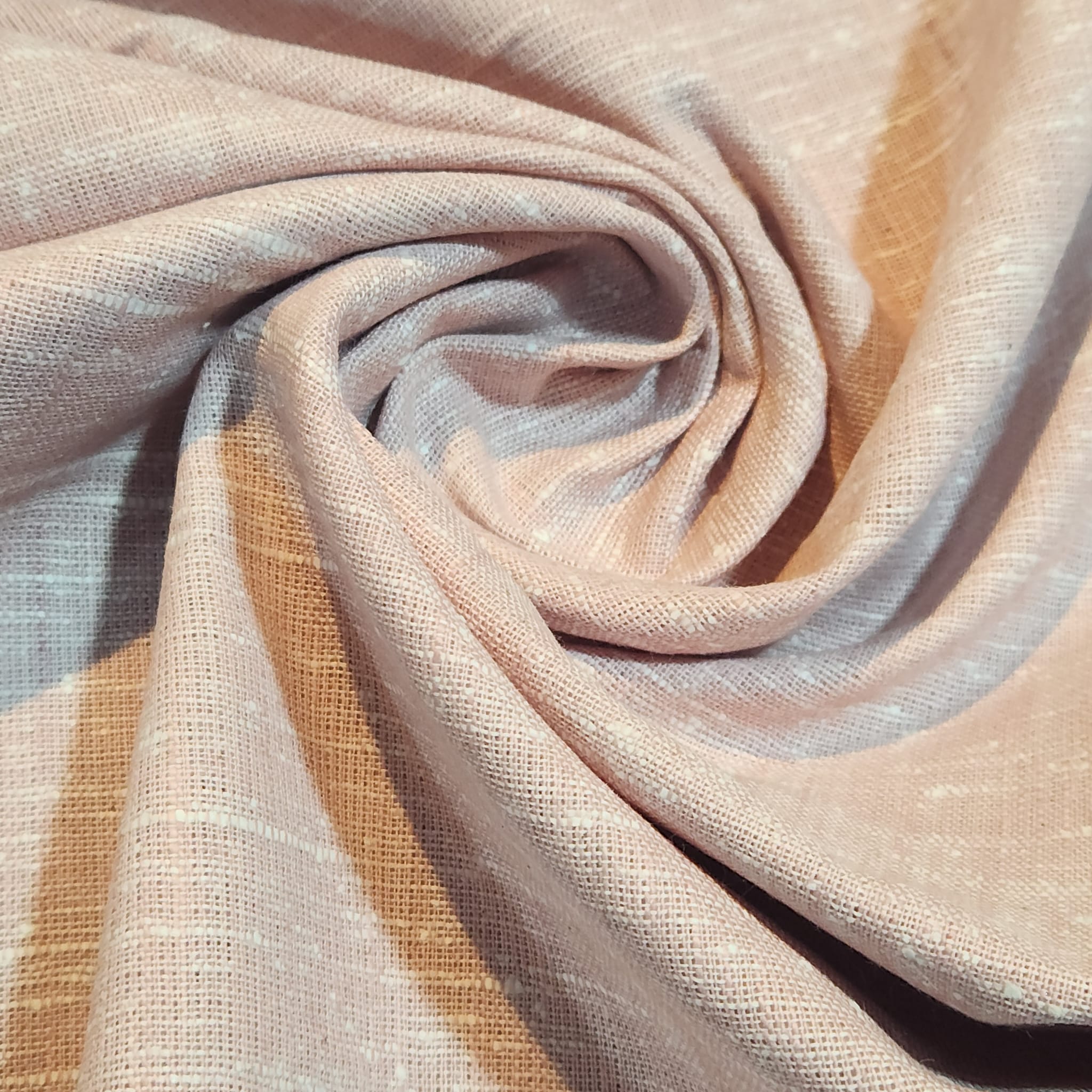 100% Natural Cotton Linen Mélange Fabric – 44