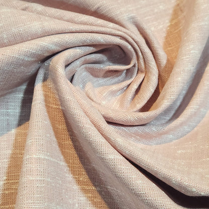 100% Natural Cotton Linen Fabric Soft Mélange Dress Craft Quilting Material 44"