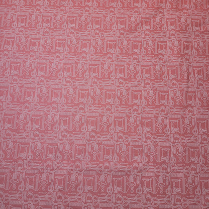 Soft 100% Cotton Floral Fabric for Kids’ Sewing and Quilting – 44" Wide, Perfect for Dresses and Crafts (Pink Quilt Room)