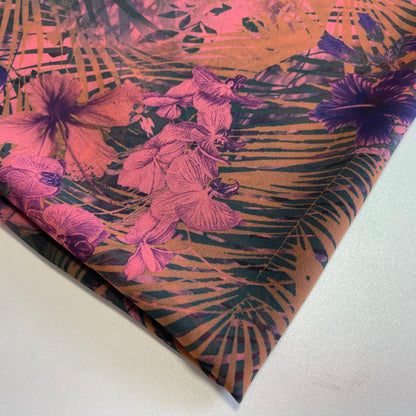 Floral Printed Polyester Georgette and Sheer Chiffon Fabric – Summer Dress Material