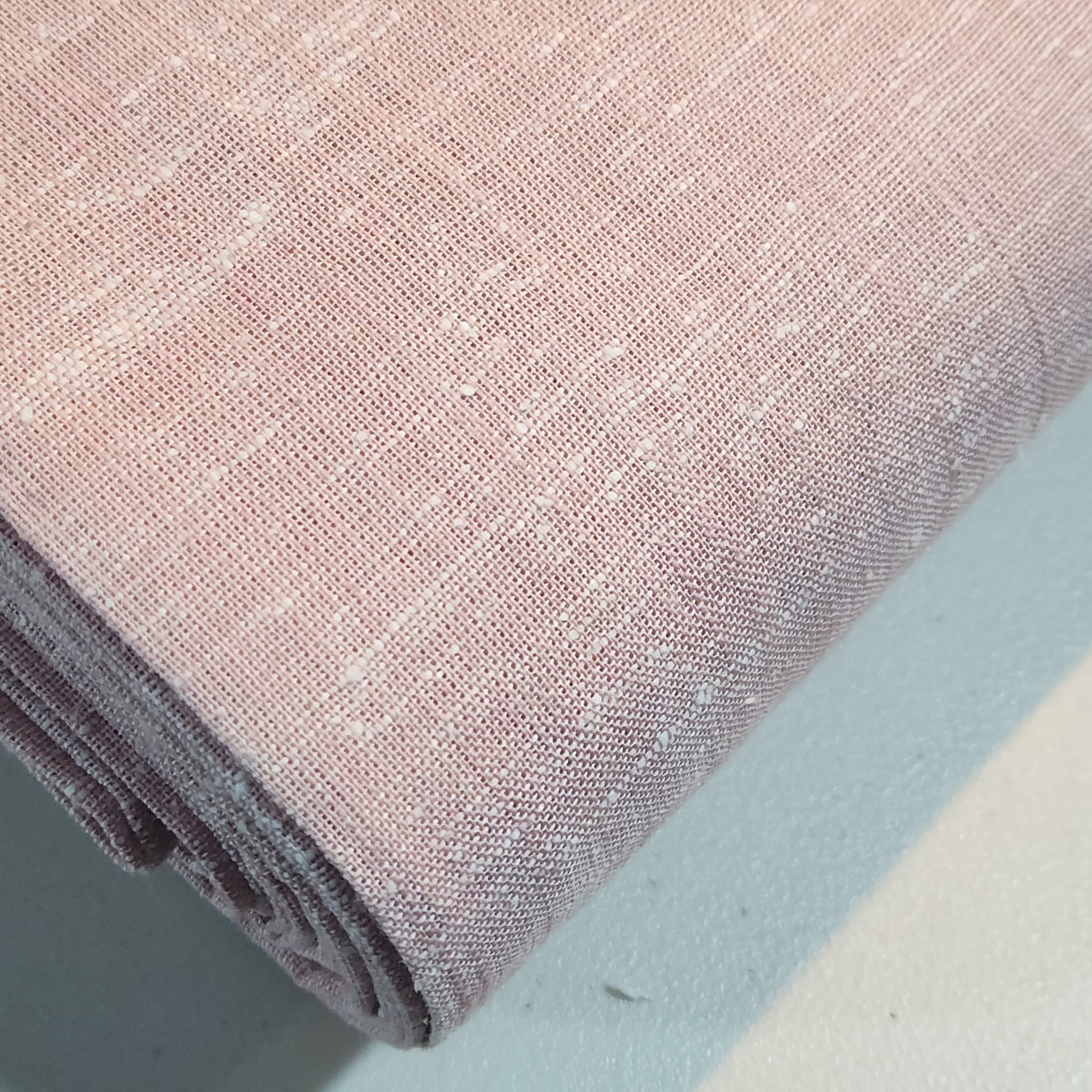 100% Natural Cotton Linen Fabric Soft Mélange Dress Craft Quilting Material 44