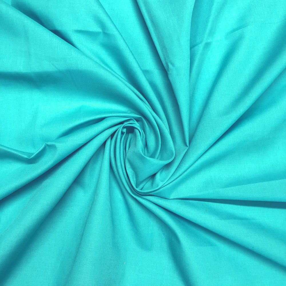 Polycotton Plain Dyed Fabric | 44" (112cm) Wide Lightweight Poly Cotton – Sold by the Meter