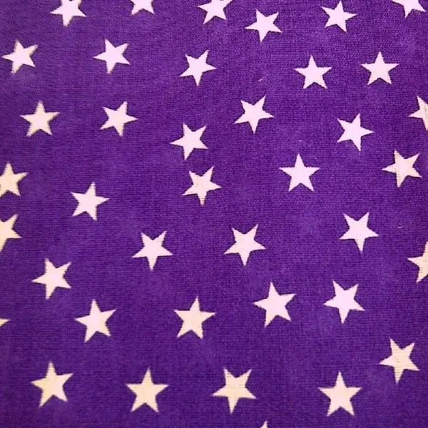 Stars Printed Polycotton Fabric | 44" (112cm) Wide Dressmaking & Craft Material – Sold by the Metre