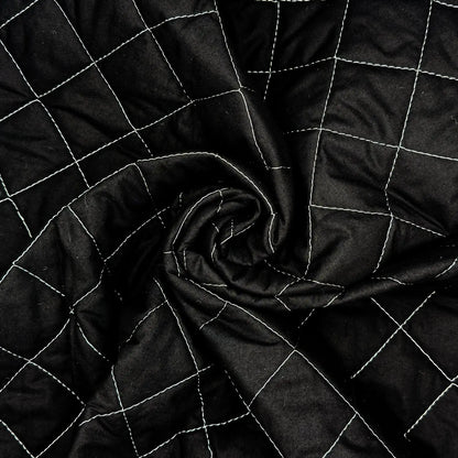 Quilted Polycotton Fabric | Diamond Quilted 45" (115cm) Wide with 2oz Wadding – Sold by the Meter