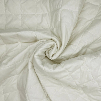 Quilted Polycotton Fabric | Diamond Quilted 45" (115cm) Wide with 2oz Wadding – Sold by the Meter