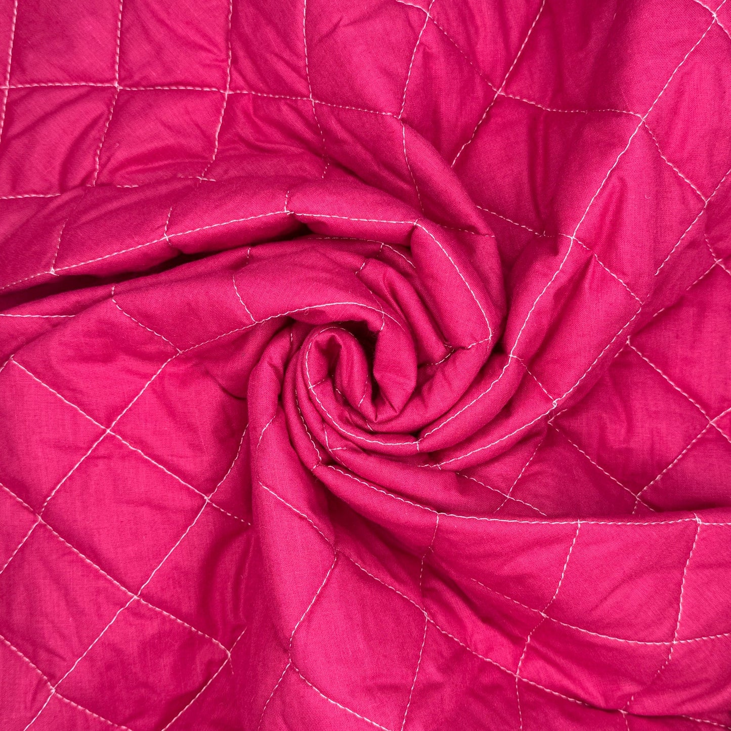 Quilted Polycotton Fabric | Diamond Quilted 45" (115cm) Wide with 2oz Wadding – Sold by the Meter