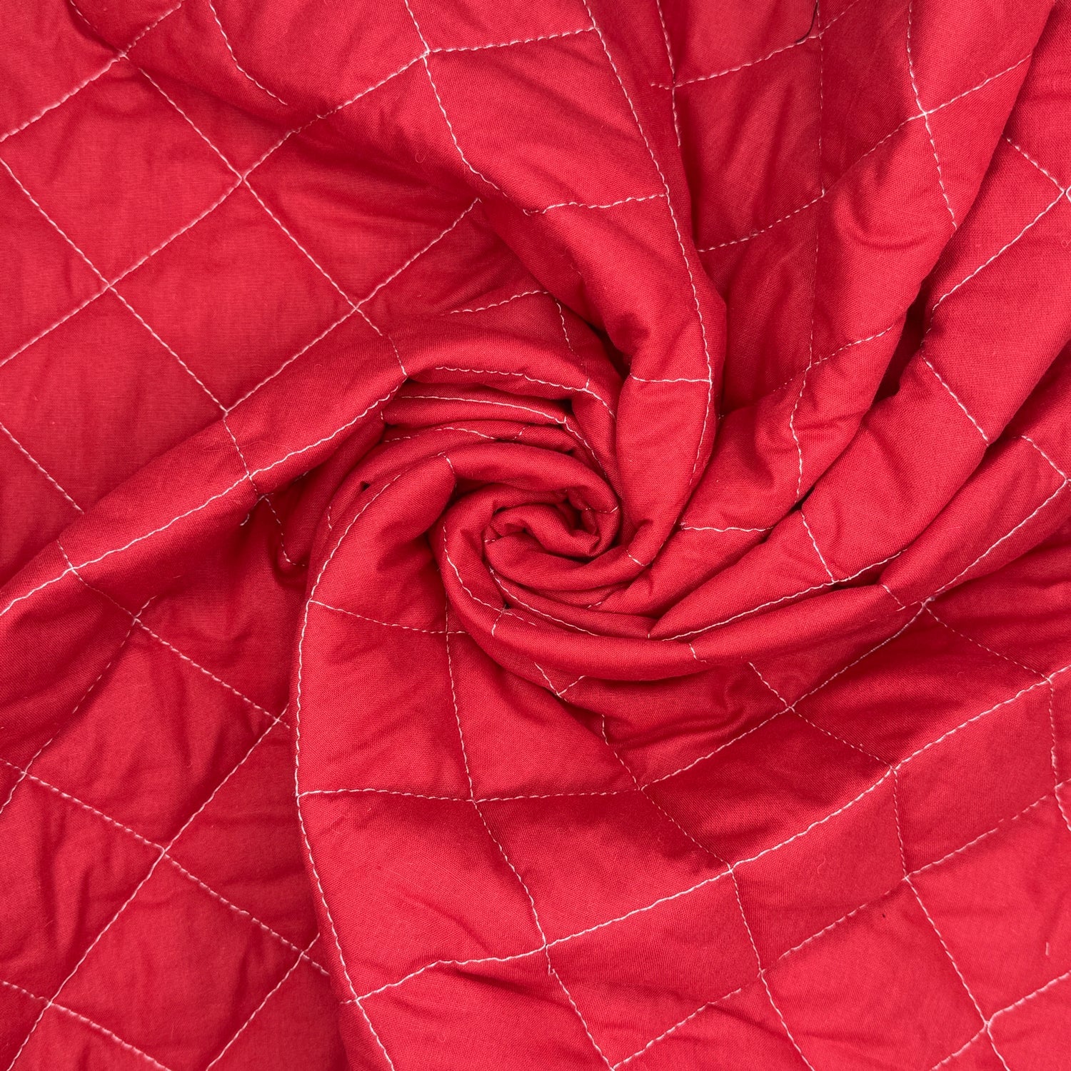 Quilted Polycotton Fabric | Diamond Quilted 45" (115cm) Wide with 2oz Wadding – Sold by the Meter