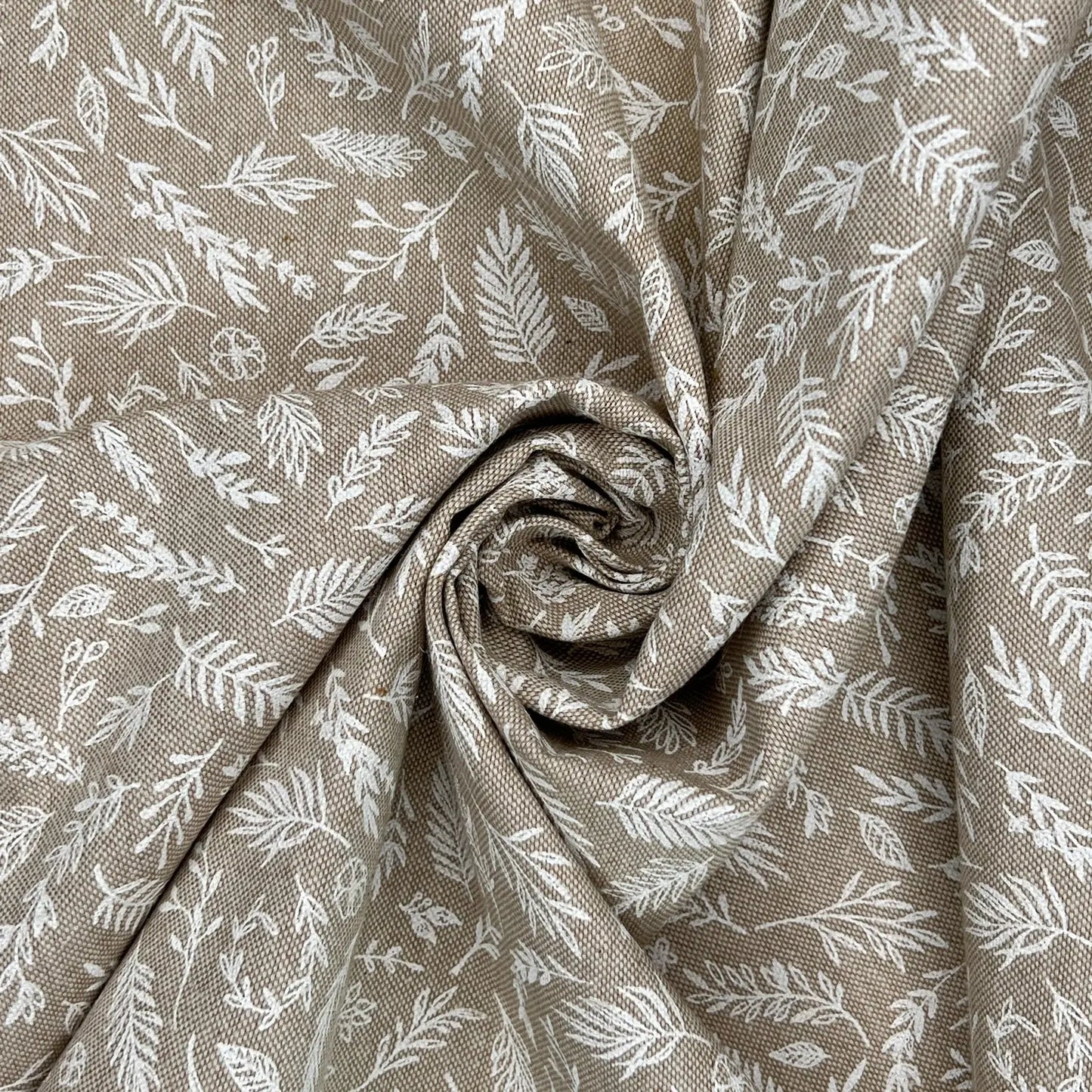 European Produced Recycled Cotton Rich Linen Fabric | Durable 55" (140cm) Wide 210gsm Craft & Upholstery Material – Sold by the Meter