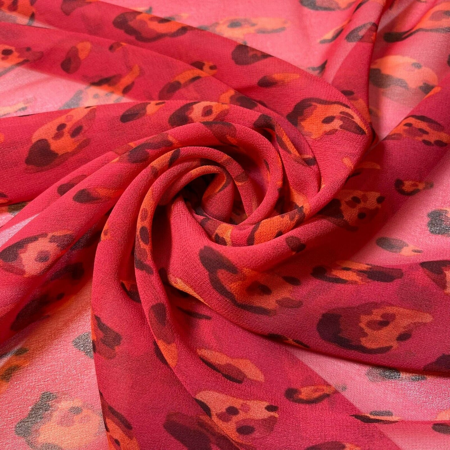 Floral Printed Polyester Georgette and Sheer Chiffon Fabric – Summer Dress Material