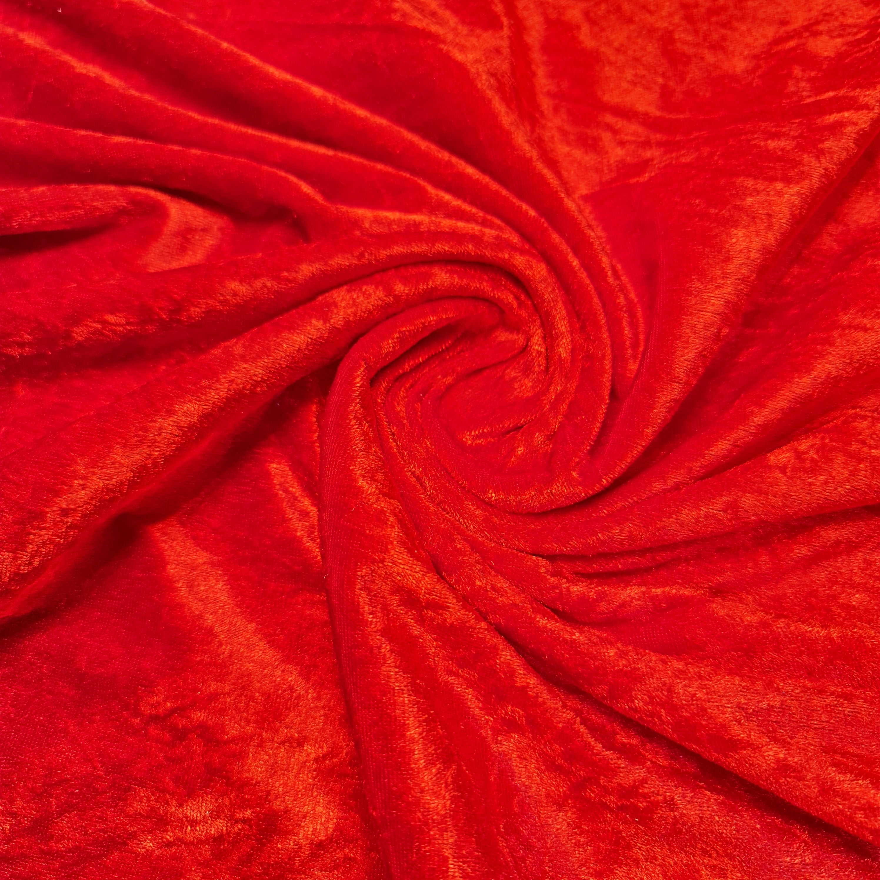 Crushed Velvet Stretch Velour Fabric – 58