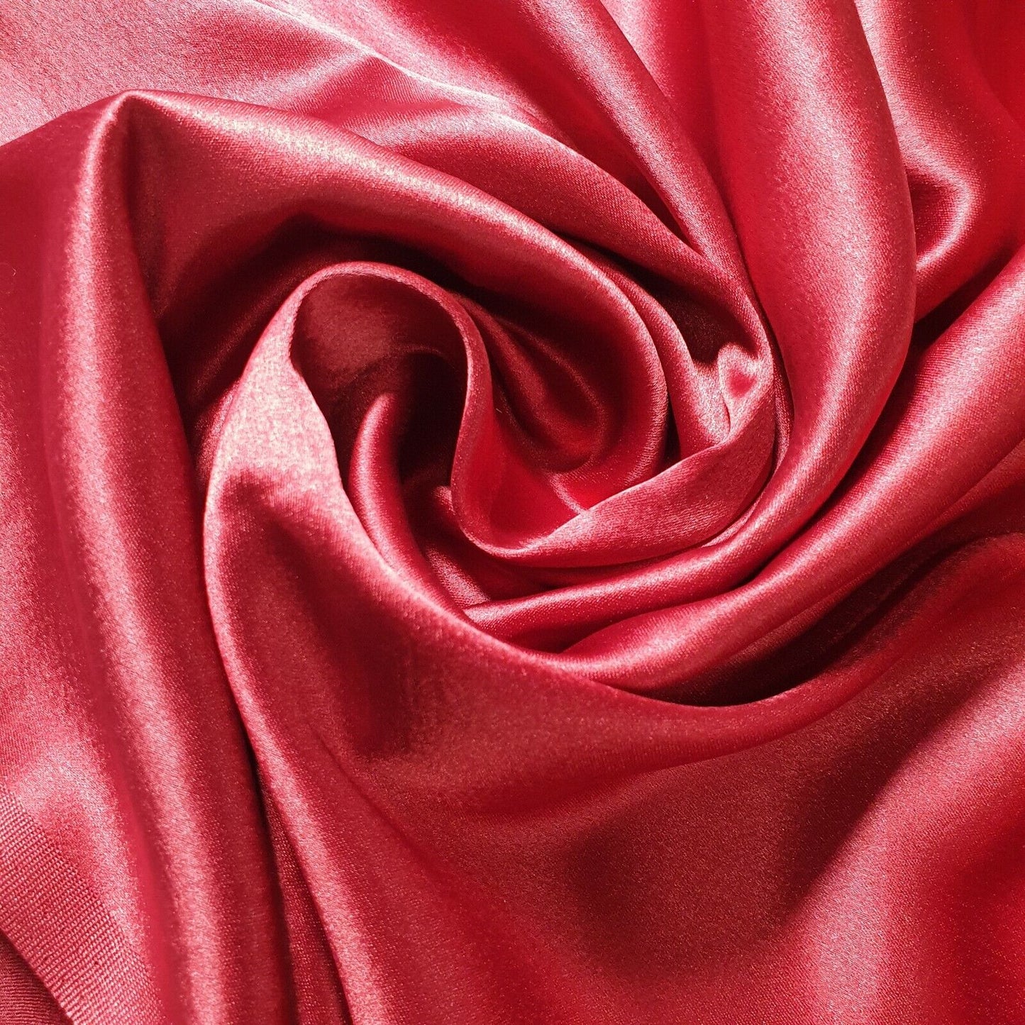 Satin Charmeuse Glossy Silky Polyester Fabric – 44" Wide – Bridal Dress, Craft & Event Material – 23m Bolt/Roll