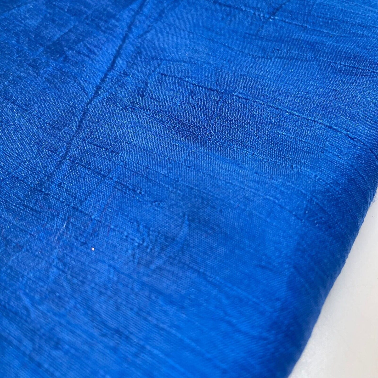 Plain Slub Faux Dupion Raw Silk Fabric – 100% Polyester – 44" Wide Upholstery, Bridal & Craft Material by the Metre