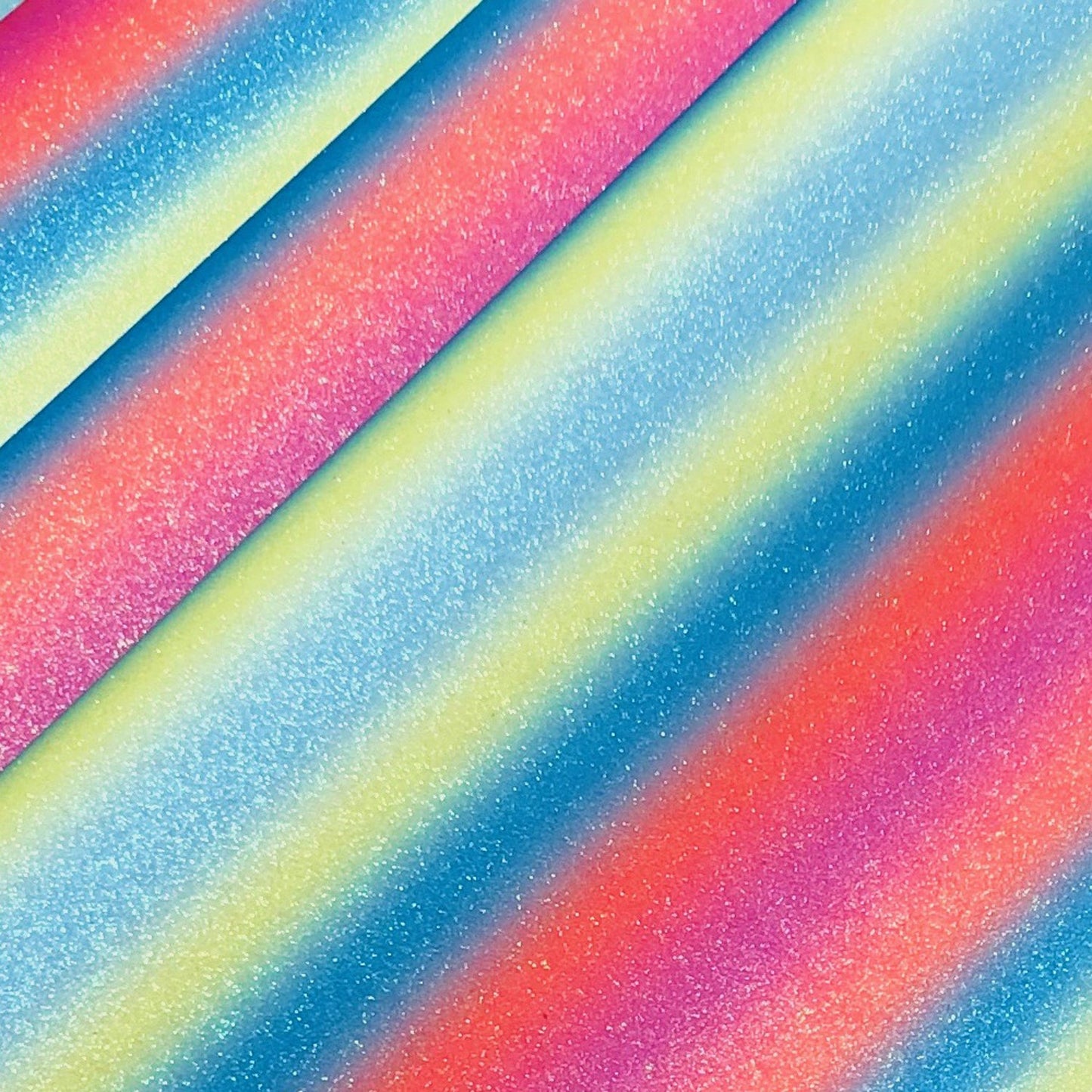 Rainbow & Mermaid Glitter PU Backed Fabric | Sparkle Leatherette 55" (140cm) Wide – Sold by the Meter