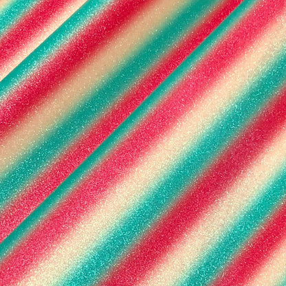 Rainbow & Mermaid Glitter PU Backed Fabric | Sparkle Leatherette 55" (140cm) Wide – Sold by the Meter