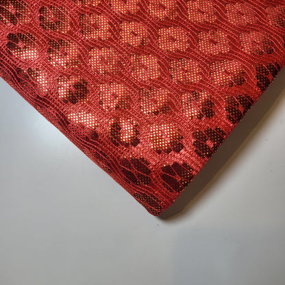Premium Satin Bonded Lace Fabric – 58" Wide Designer Dress & Craft Material by the Meter