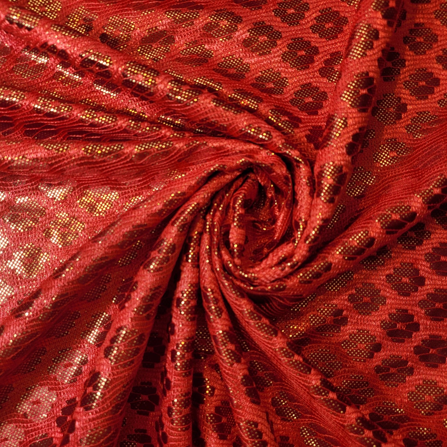 Premium Satin Bonded Lace Fabric – 58" Wide Designer Dress & Craft Material by the Meter