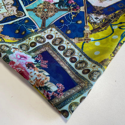 Floral Printed Polyester Georgette and Sheer Chiffon Fabric – Summer Dress Material