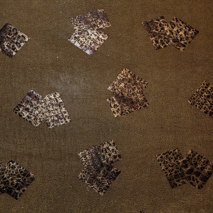 Leopard Foil ITY Lycra Elastane Fabric – 58" Wide Dress & Craft Material by the Meter