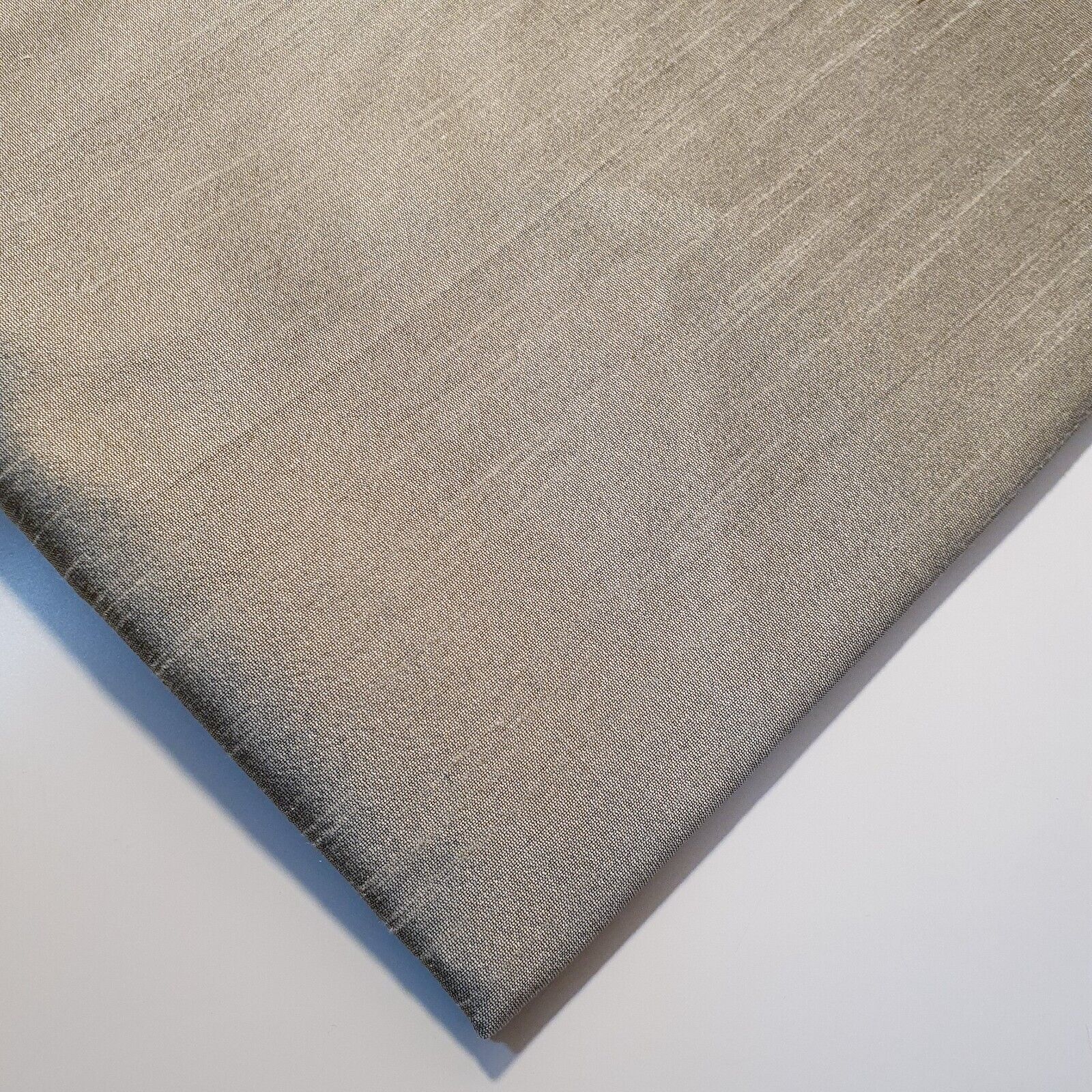 Plain Slub Faux Dupion Raw Silk Fabric – 100% Polyester – 44