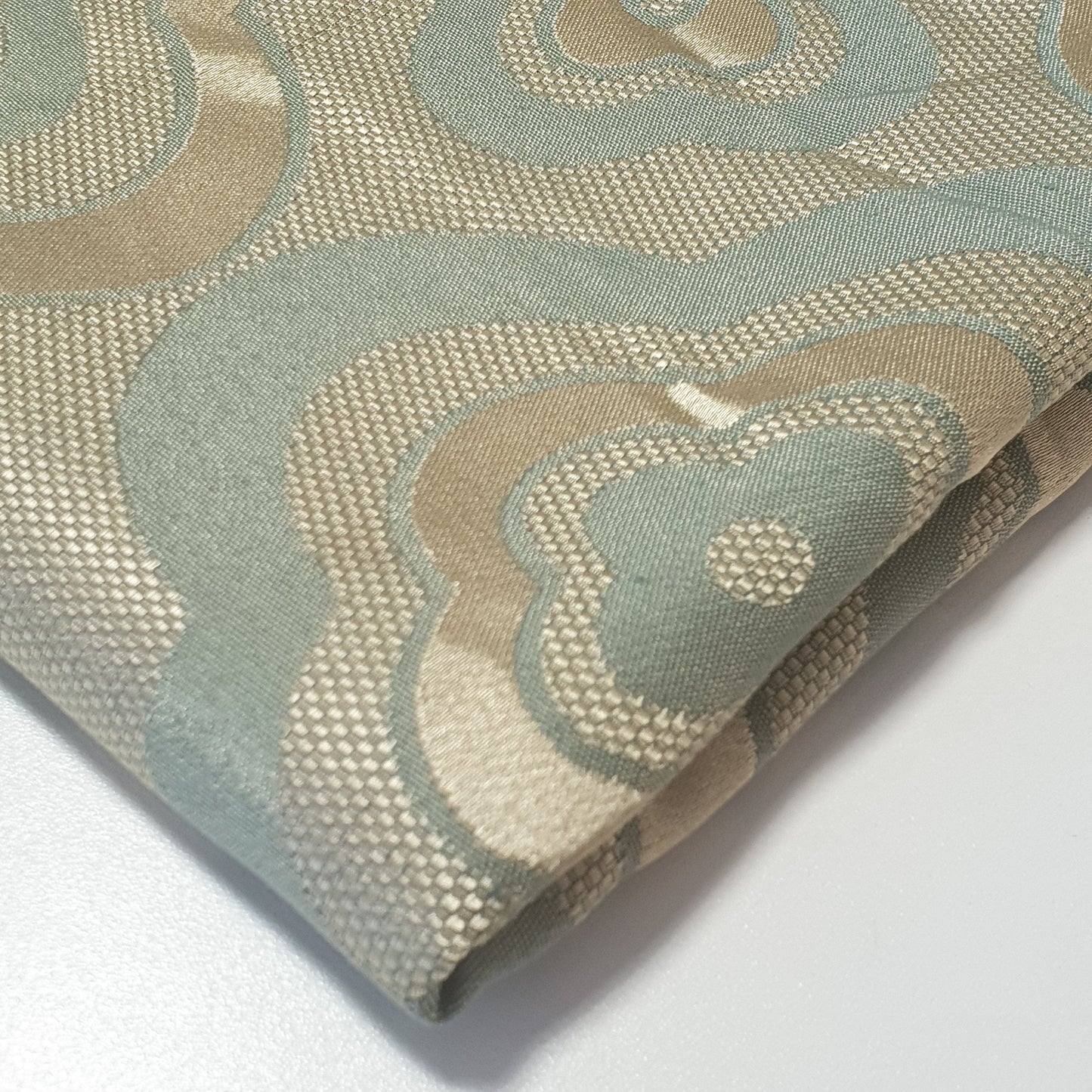 Luxurious Satin Jacquard Fabric – 58" Wide Upholstery & Dressmaking Material with Floral, Paisley, Stripe & Geometric Designs