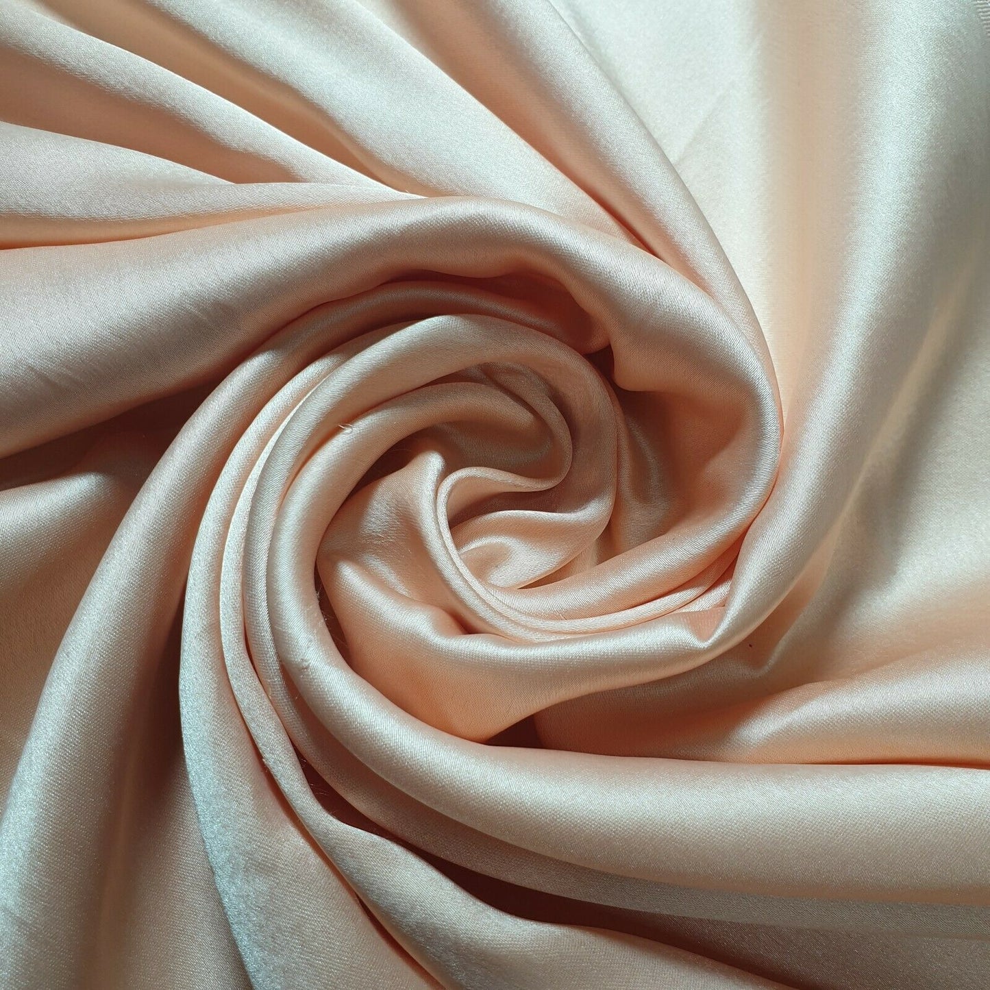Satin Charmeuse Glossy Silky Polyester Fabric – 44" Wide – Bridal Dress, Craft & Event Material – 23m Bolt/Roll