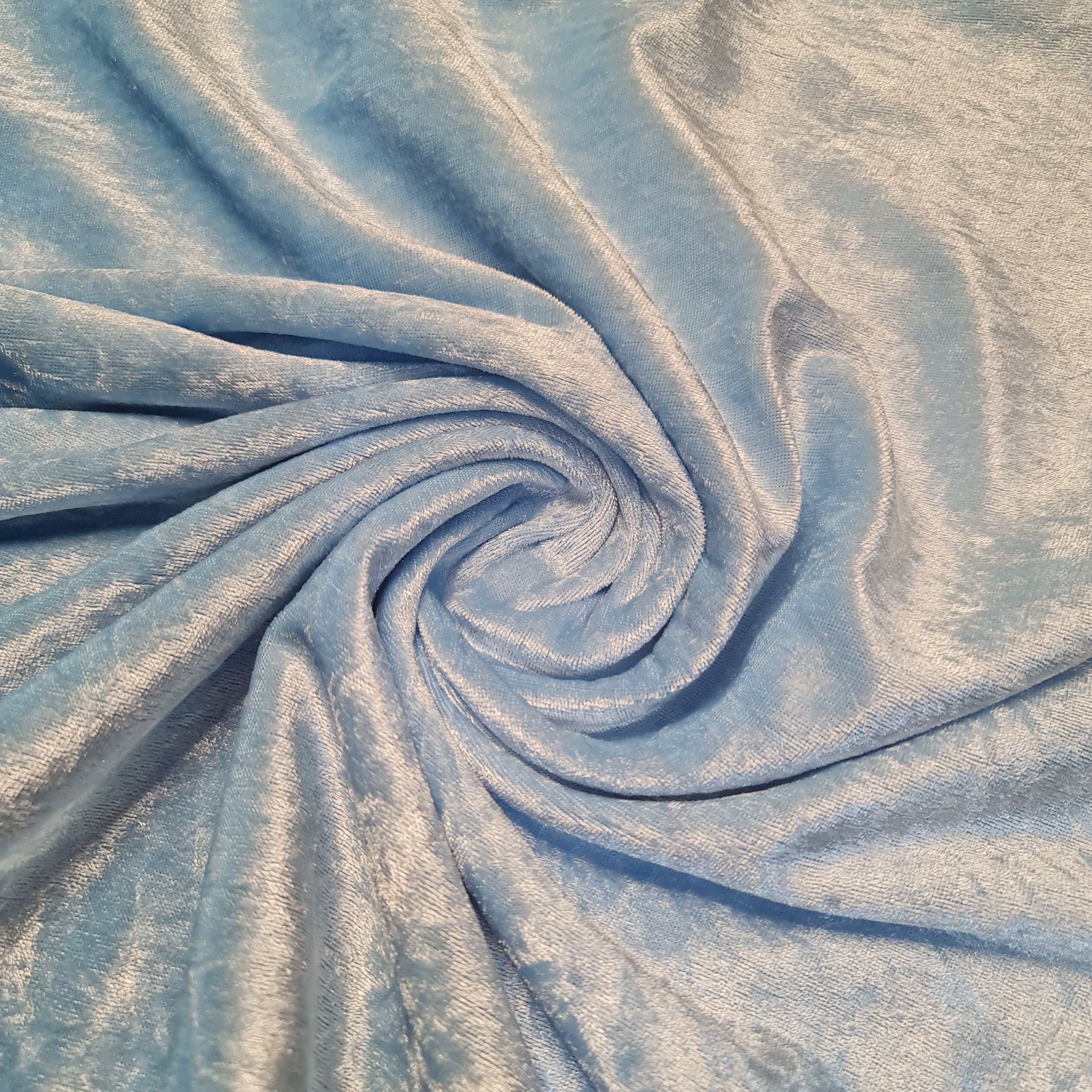 Crushed Velvet Stretch Velour Fabric – 58