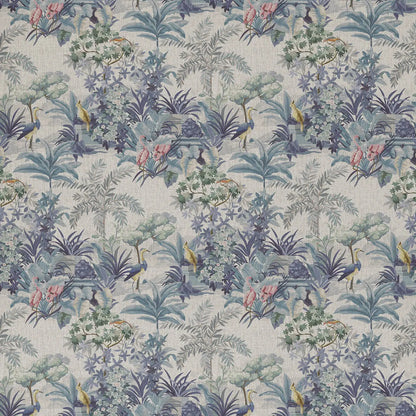 European Produced Cotton Rich Linen Look Side-Matching Printed Panama Fabric | Digitally Printed 55" (140cm) Wide 205gsm Craft & Home Décor Material – Sold by the Meter