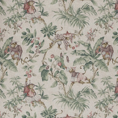European Produced Cotton Rich Linen Look Side-Matching Printed Panama Fabric | Digitally Printed 55" (140cm) Wide 205gsm Craft & Home Décor Material – Sold by the Meter