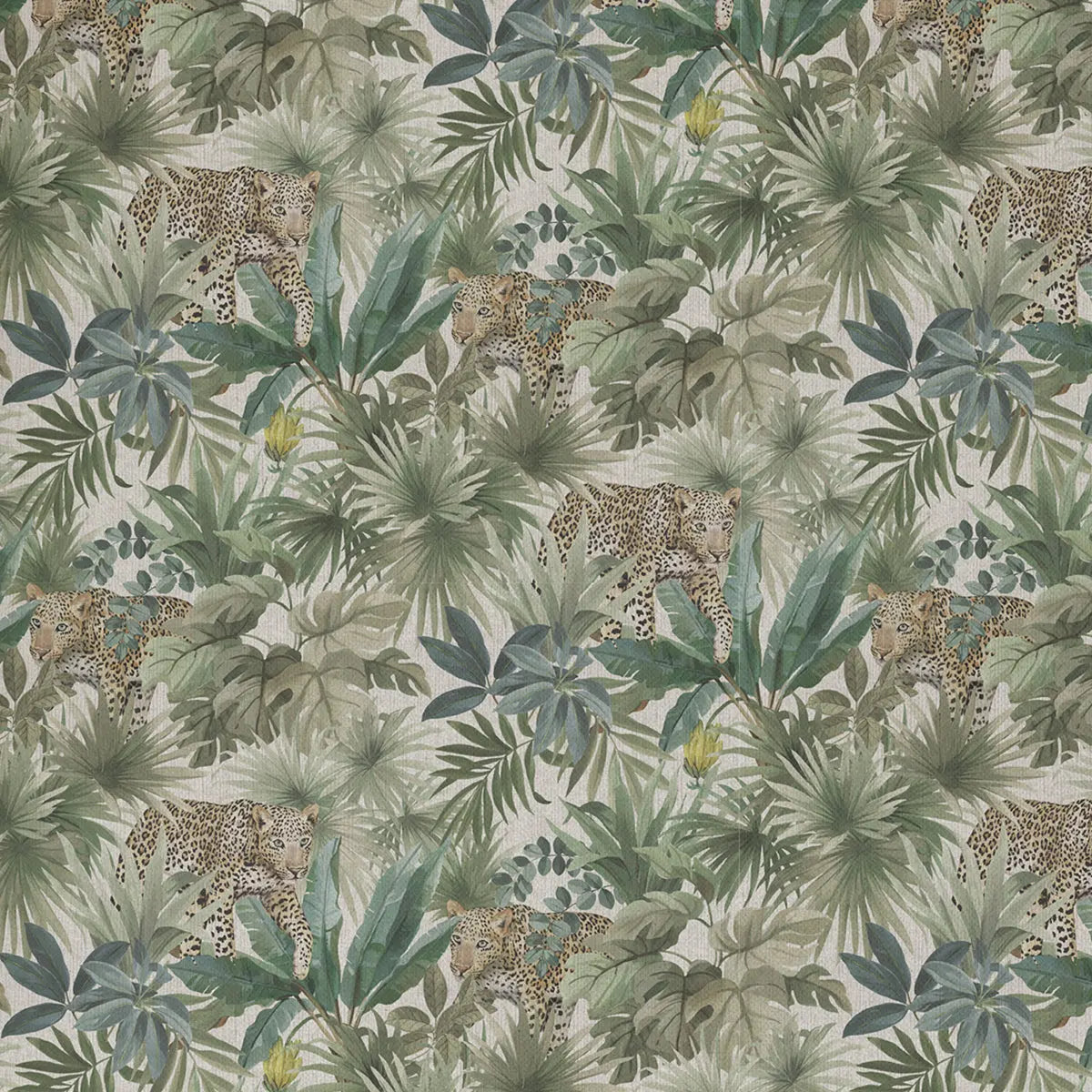 European Produced Cotton Rich Linen Look Side-Matching Printed Panama Fabric | Digitally Printed 55" (140cm) Wide 205gsm Craft & Home Décor Material – Sold by the Meter