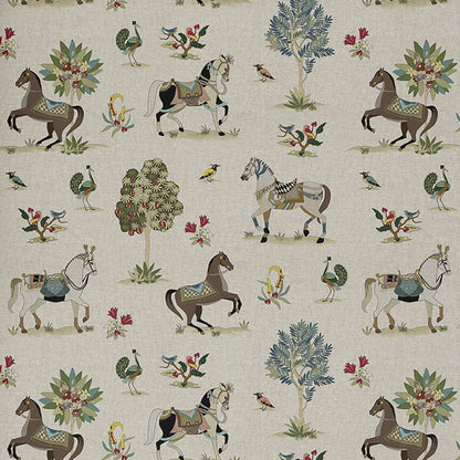 European Produced Cotton Rich Linen Look Side-Matching Printed Panama Fabric | Digitally Printed 55" (140cm) Wide 205gsm Craft & Home Décor Material – Sold by the Meter
