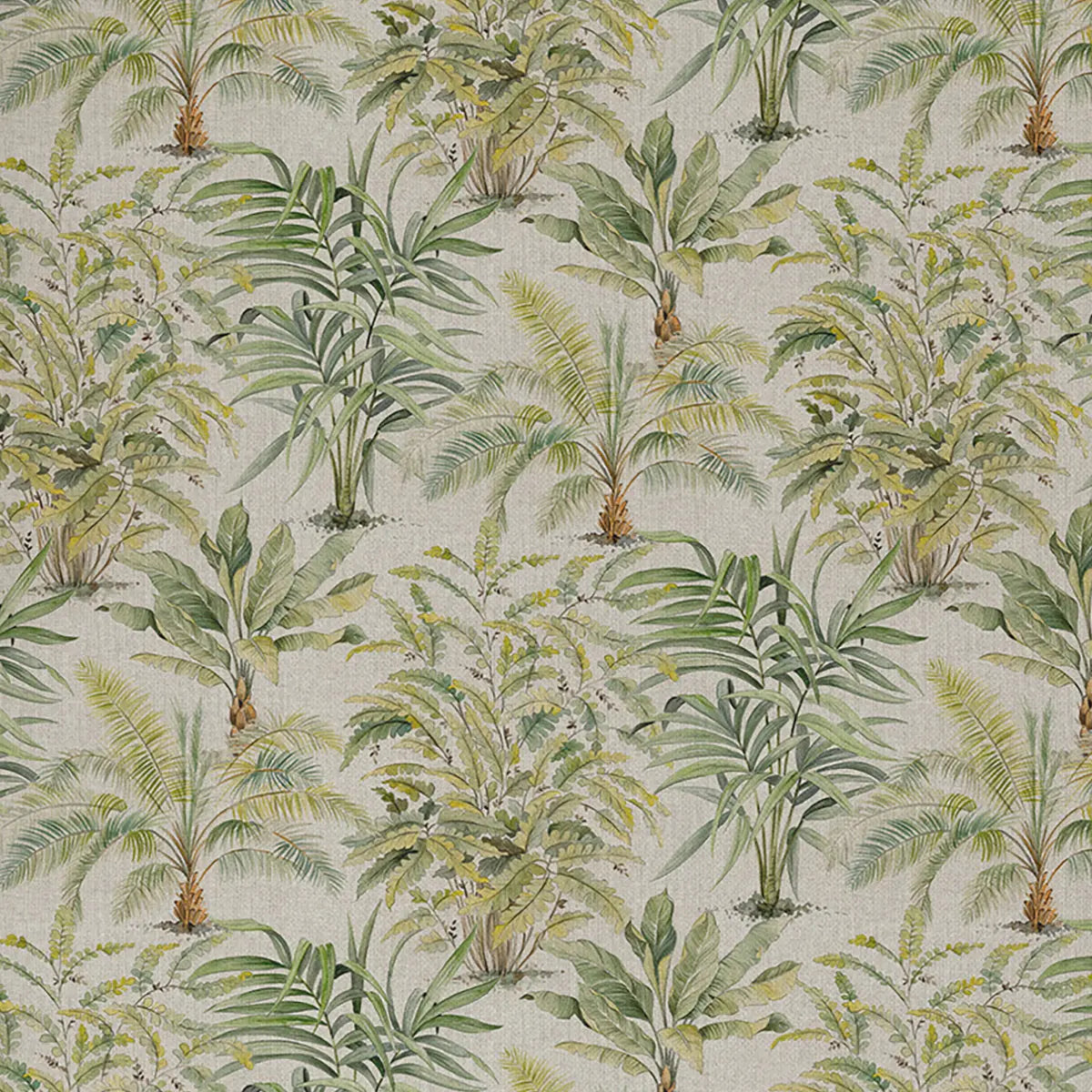 European Produced Cotton Rich Linen Look Side-Matching Printed Panama Fabric | Digitally Printed 55