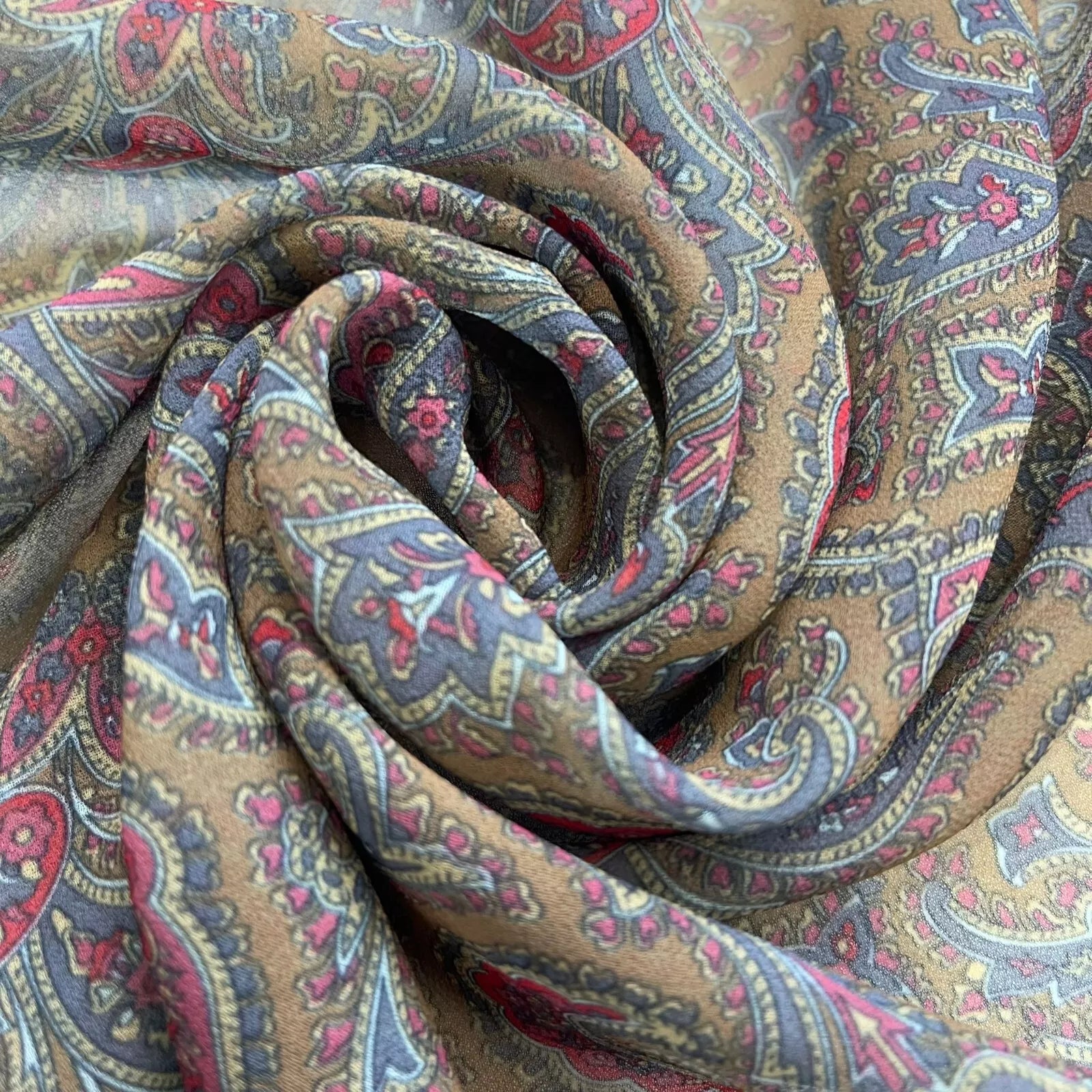Floral Printed Polyester Georgette and Sheer Chiffon Fabric – Summer Dress Material