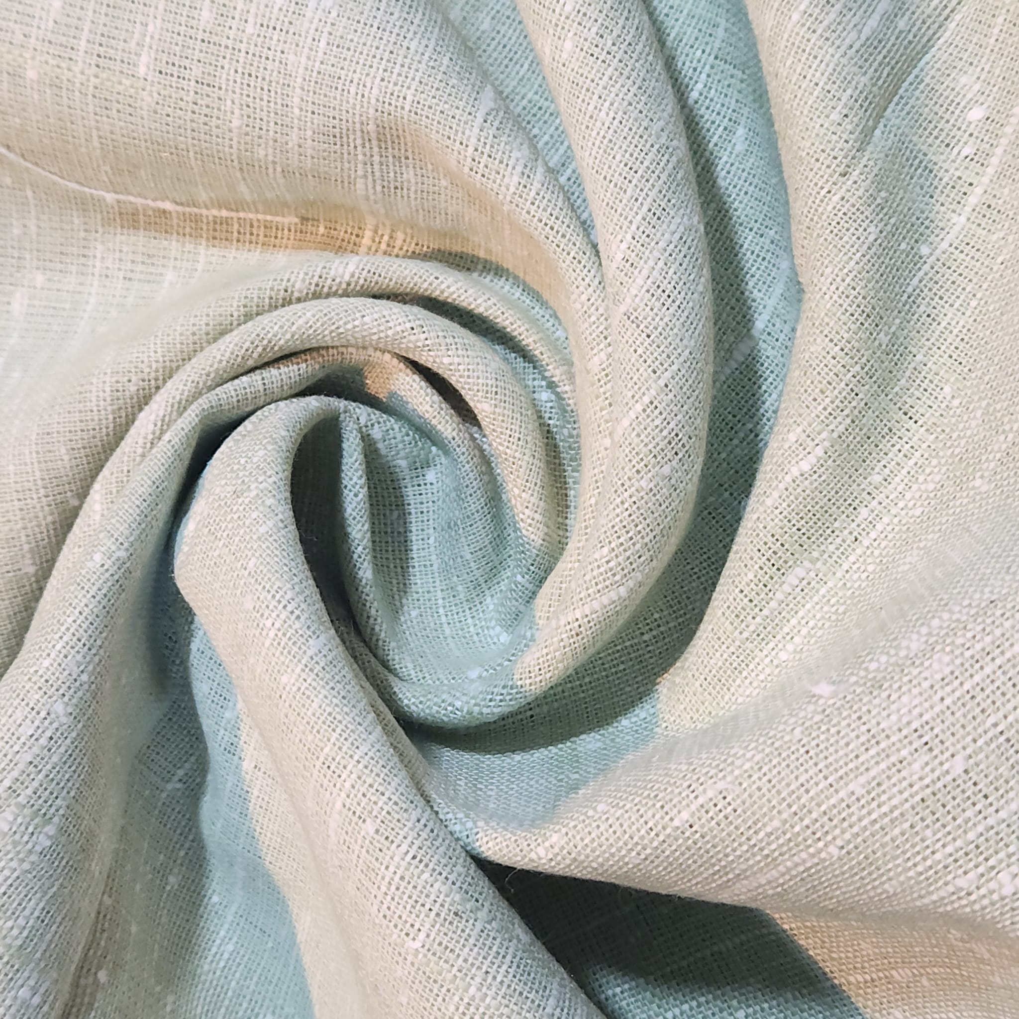100% Natural Cotton Linen Fabric Soft Mélange Dress Craft Quilting Material 44