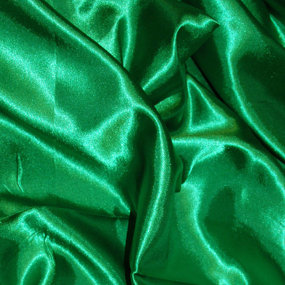 Luxury Poly Silk Satin Fabric | 58" (147cm) Wide Smooth Shiny Plain Material for Dressmaking, Crafts & Weddings – Sold by the Metre