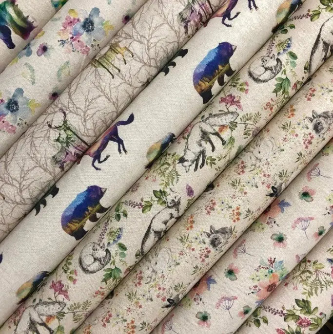 Panama Fabric and Cushion Panel Linen Look Farm Home Decor Material 58" By The Meter