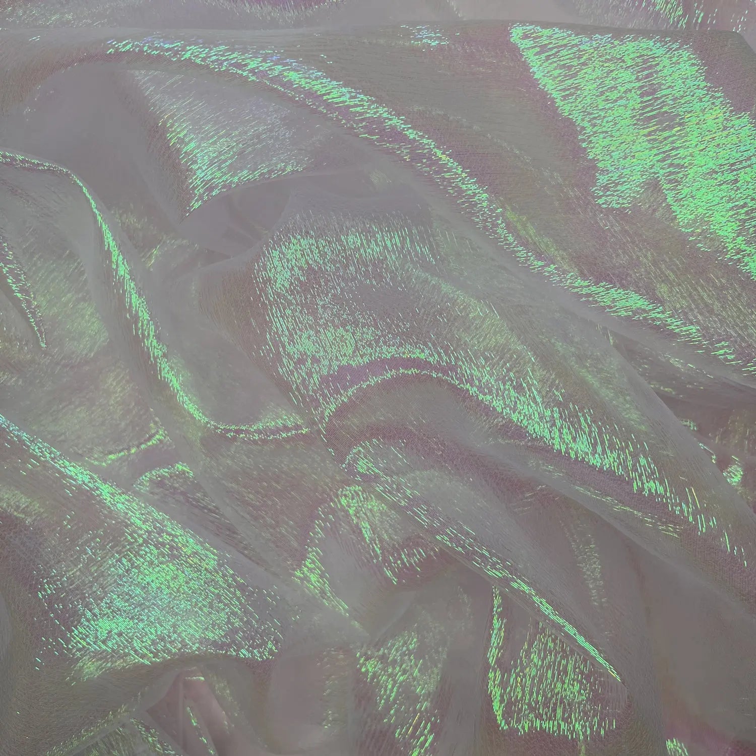 Shimmer Rainbow Organza Fabric | Sheer Shimmer 51" (130cm) Wide – Sold by the Meter