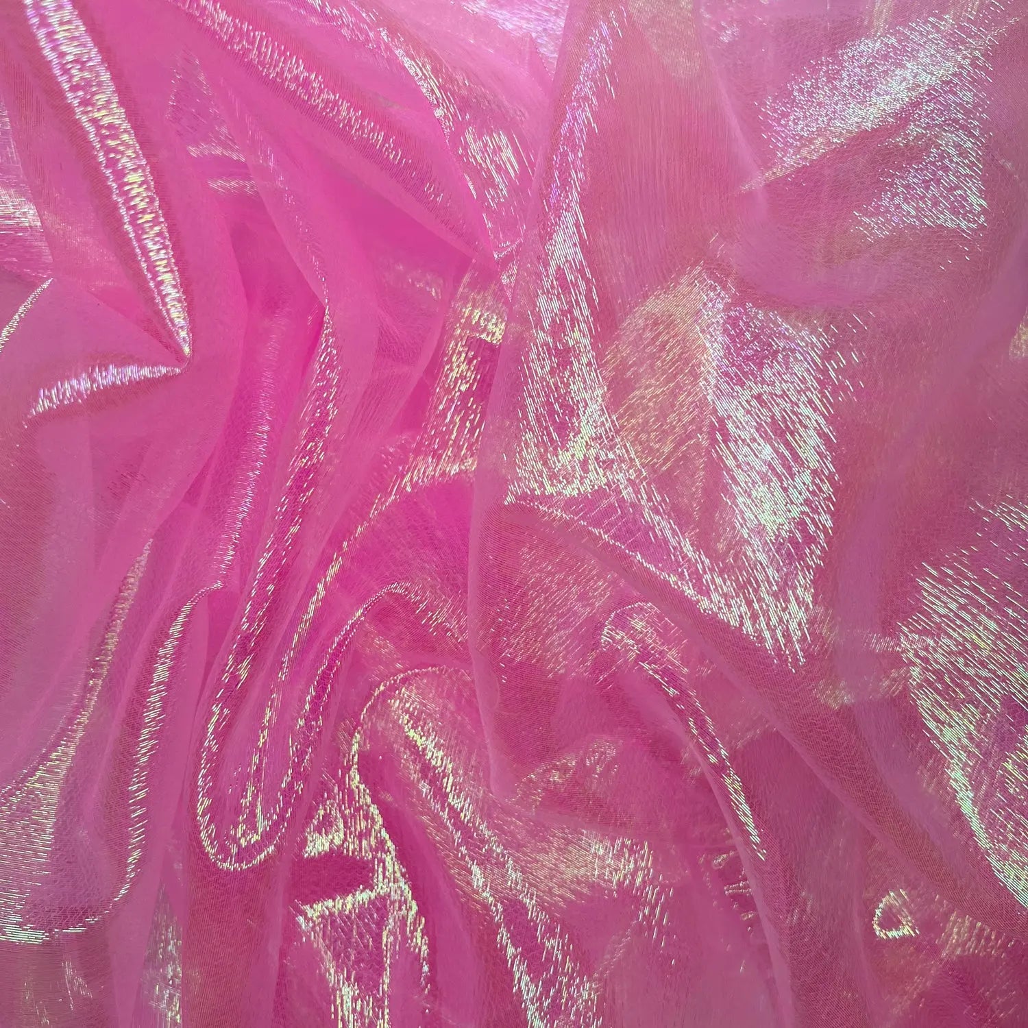 Shimmer Rainbow Organza Fabric | Sheer Shimmer 51" (130cm) Wide – Sold by the Meter